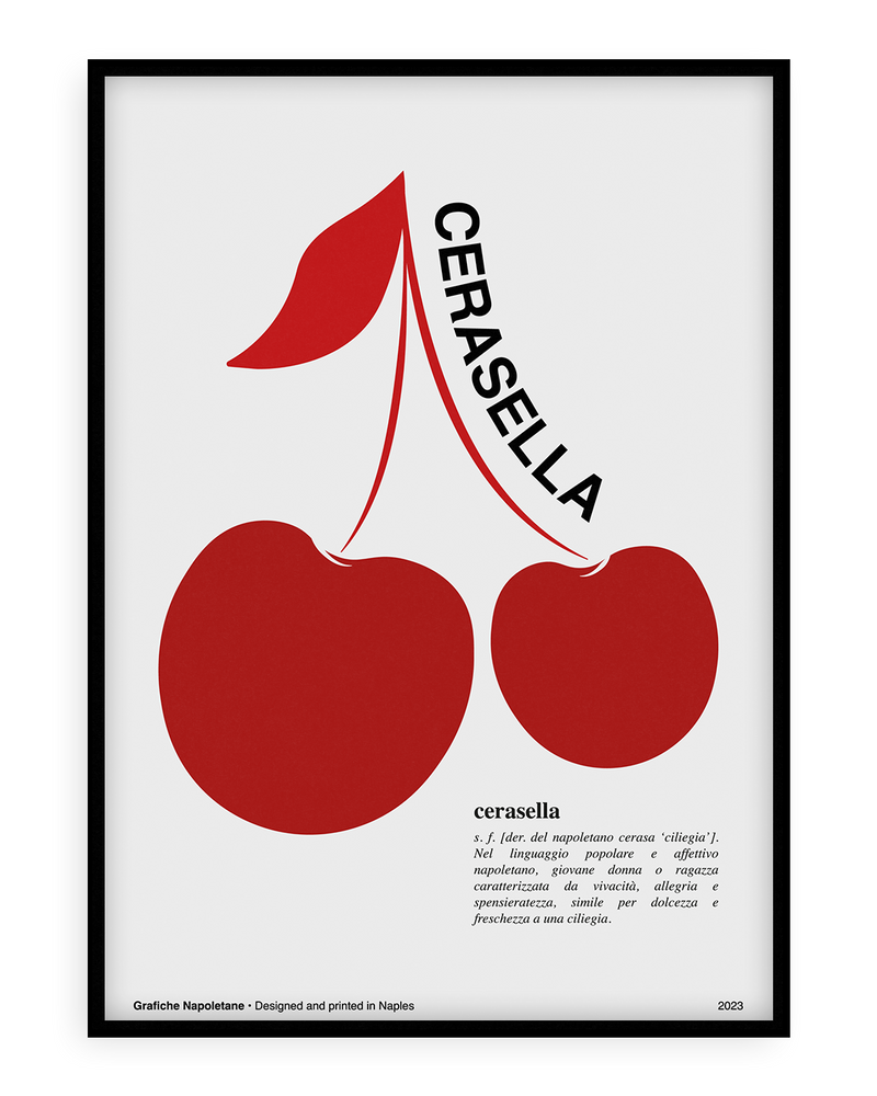 Stampa napoletana "Cerasella" di Grafiche Napoletane