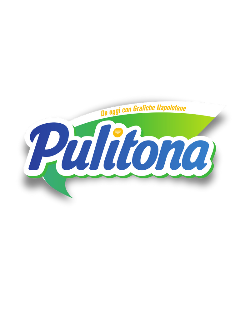 Sticker napoletano "Pulitona" di Grafiche Napoletane