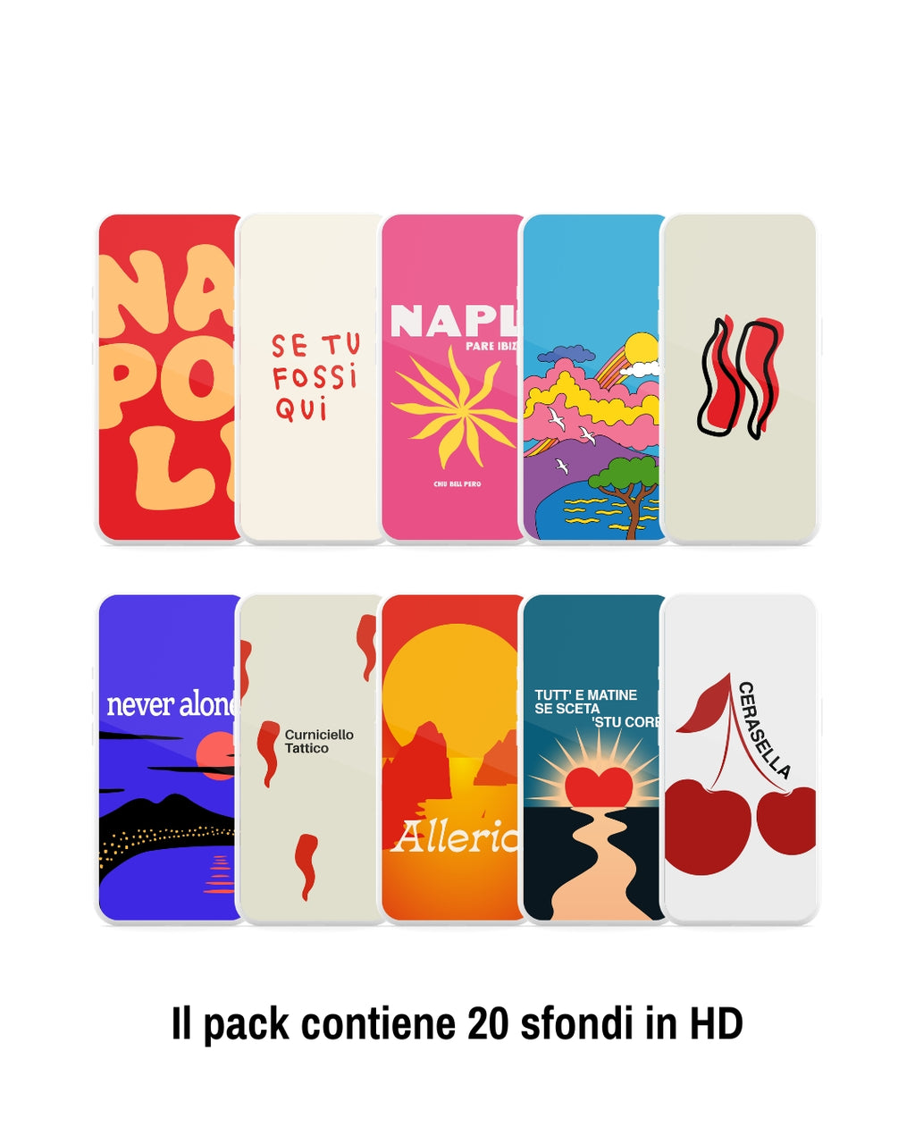 Pack di sfondi napoletani per smartphone (2026) – Grafiche Napoletane