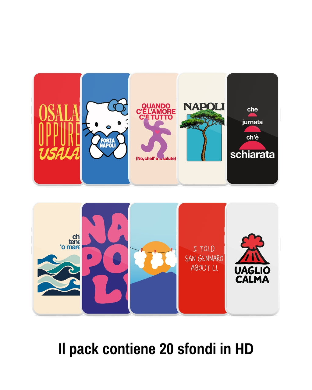 Pack di sfondi napoletani per smartphone (2026) – Grafiche Napoletane – foto 2