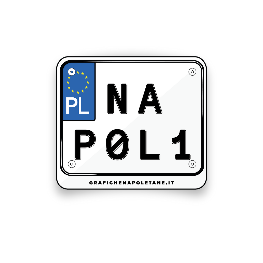 Sticker Targa Polacca