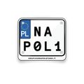 Sticker Targa Polacca