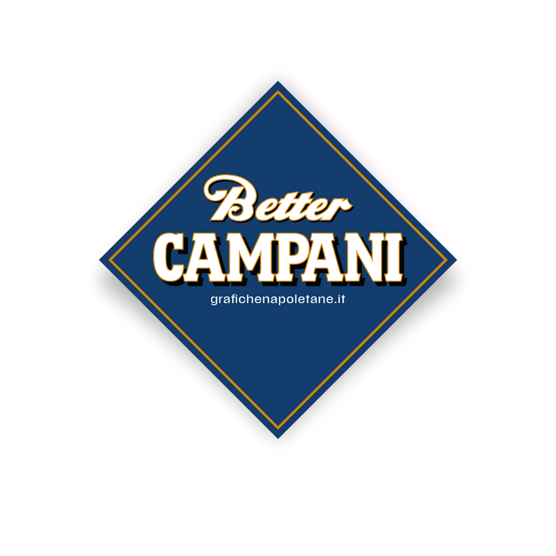 Sticker napoletano "Better Campani" di Grafiche Napoletane