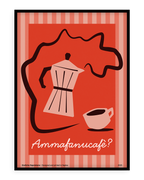 Stampa napoletana "Ammafanucafè?" di Grafiche Napoletane
