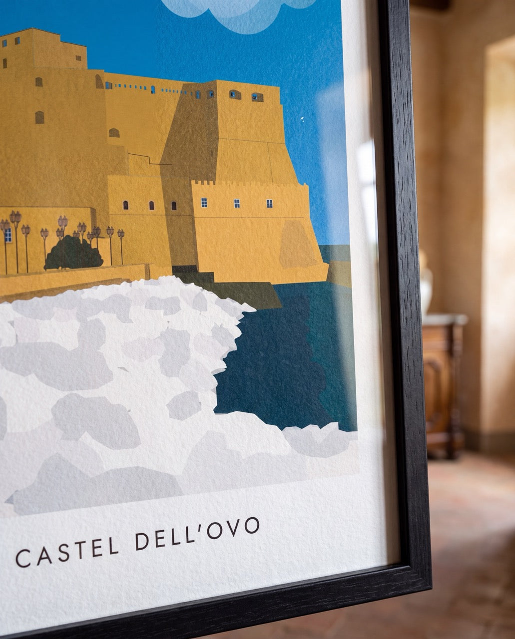 Poster "Castel dell'Ovo" di Simone Gattullo per Grafiche Napoletane – foto 3