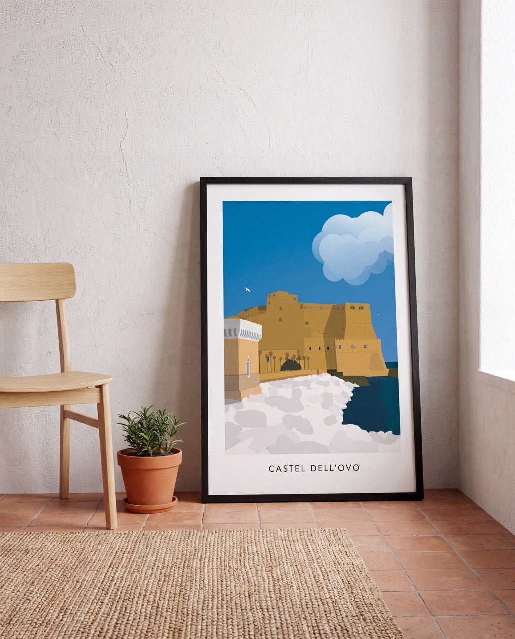 Poster "Castel dell'Ovo" di Simone Gattullo per Grafiche Napoletane – foto 2