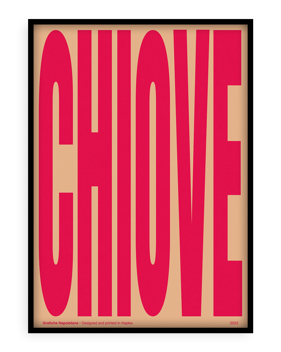 Stampa napoletana "Chiove" di Grafiche Napoletane