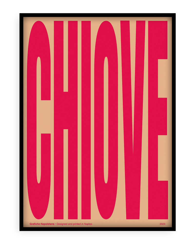 Stampa napoletana "Chiove" di Grafiche Napoletane