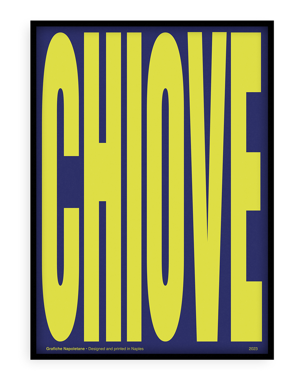 Stampa napoletana "Chiove di Notte" di Grafiche Napoletane