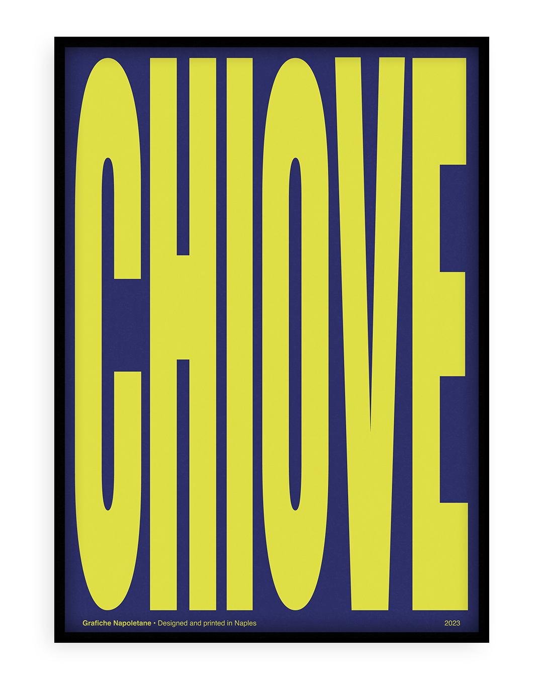 Stampa napoletana "Chiove di Notte" di Grafiche Napoletane