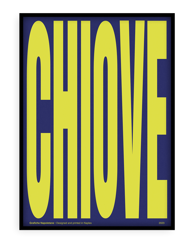 Stampa napoletana "Chiove di Notte" di Grafiche Napoletane