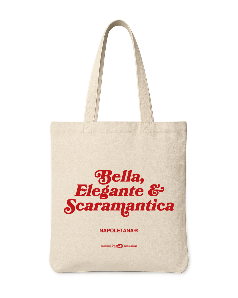 Tote bag "Bella Elegante e Scaramantica" in cotone – Grafiche Napoletane