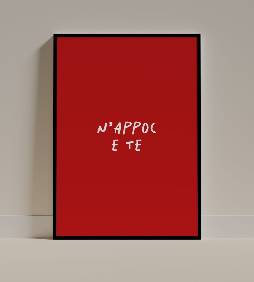 Stampa napoletana "N'Appoc e Te Rosso" di Grafiche Napoletane – foto 3