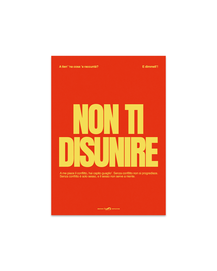 Cartolina Non Ti Disunire