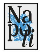 Stampa napoletana "Napoli Partenope" di Grafiche Napoletane