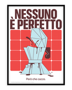 Stampa napoletana "Nessuno è perfetto" di Grafiche Napoletane