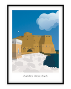Poster "Castel dell'Ovo" di Simone Gattullo per Grafiche Napoletane
