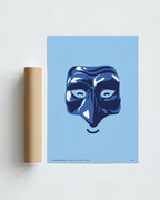 Stampa napoletana "Pulcinella Blu" di Grafiche Napoletane – foto 2