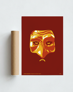 Stampa napoletana "Pulcinella Rosso" di Grafiche Napoletane – foto 2