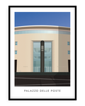 Poster "Palazzo delle Poste" di Simone Gattullo per Grafiche Napoletane