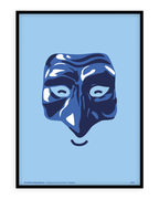 Stampa napoletana "Pulcinella Blu" di Grafiche Napoletane