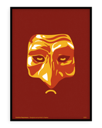 Stampa napoletana "Pulcinella Rosso" di Grafiche Napoletane