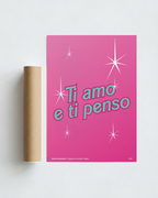 Stampa napoletana "Ti Amo e Ti Penso" di Grafiche Napoletane – foto 2