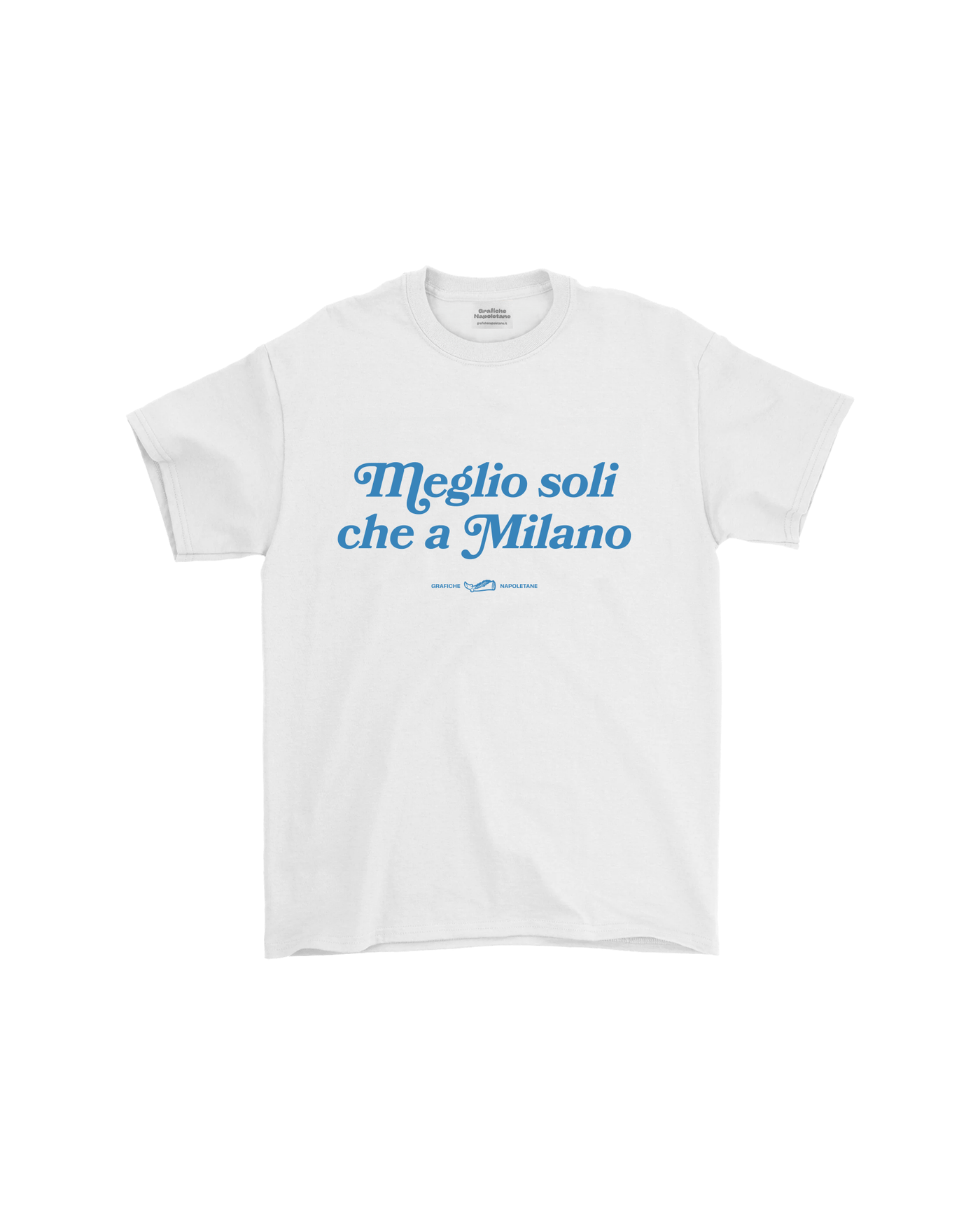T-shirt "Meglio soli che a Milano"