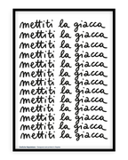 Stampa napoletana "Mettiti la giacca" di Grafiche Napoletane