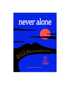 Mini stampa napoletana "Never Alone" di Grafiche Napoletane