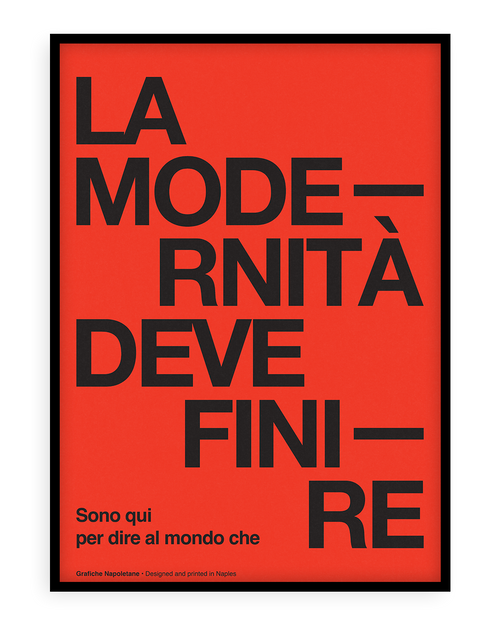 Stampa napoletana "La modernità" di Grafiche Napoletane